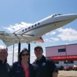 Hawker 700 Jet on Poles. Static Display