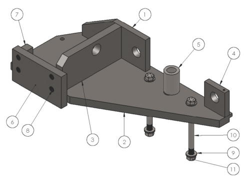 A36 Material Mounting Bracket