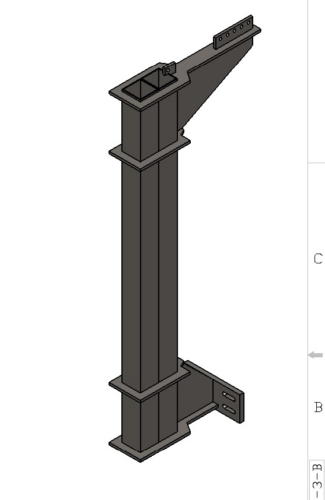 Lifter Bracket from 6" Square Tubing