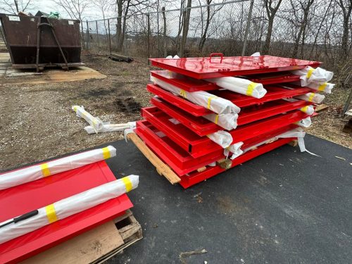 Fire-Training-Tower-Doors-Red-Paint