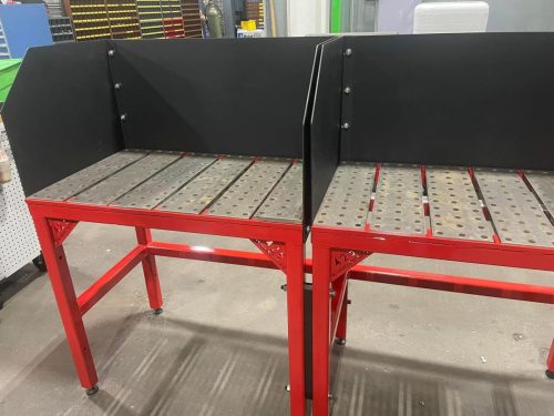 Paint-Raptor-Lined-Welding-Table