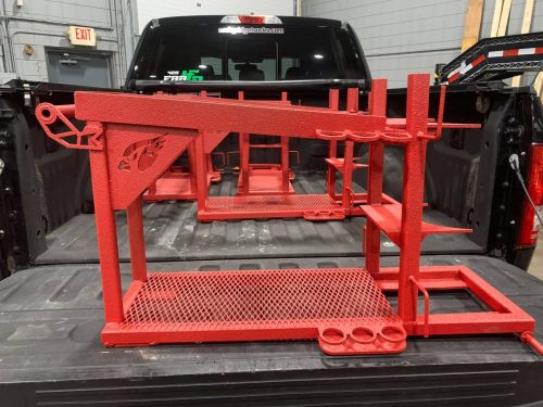 Red-Raptor-Liner-Welding-Cart
